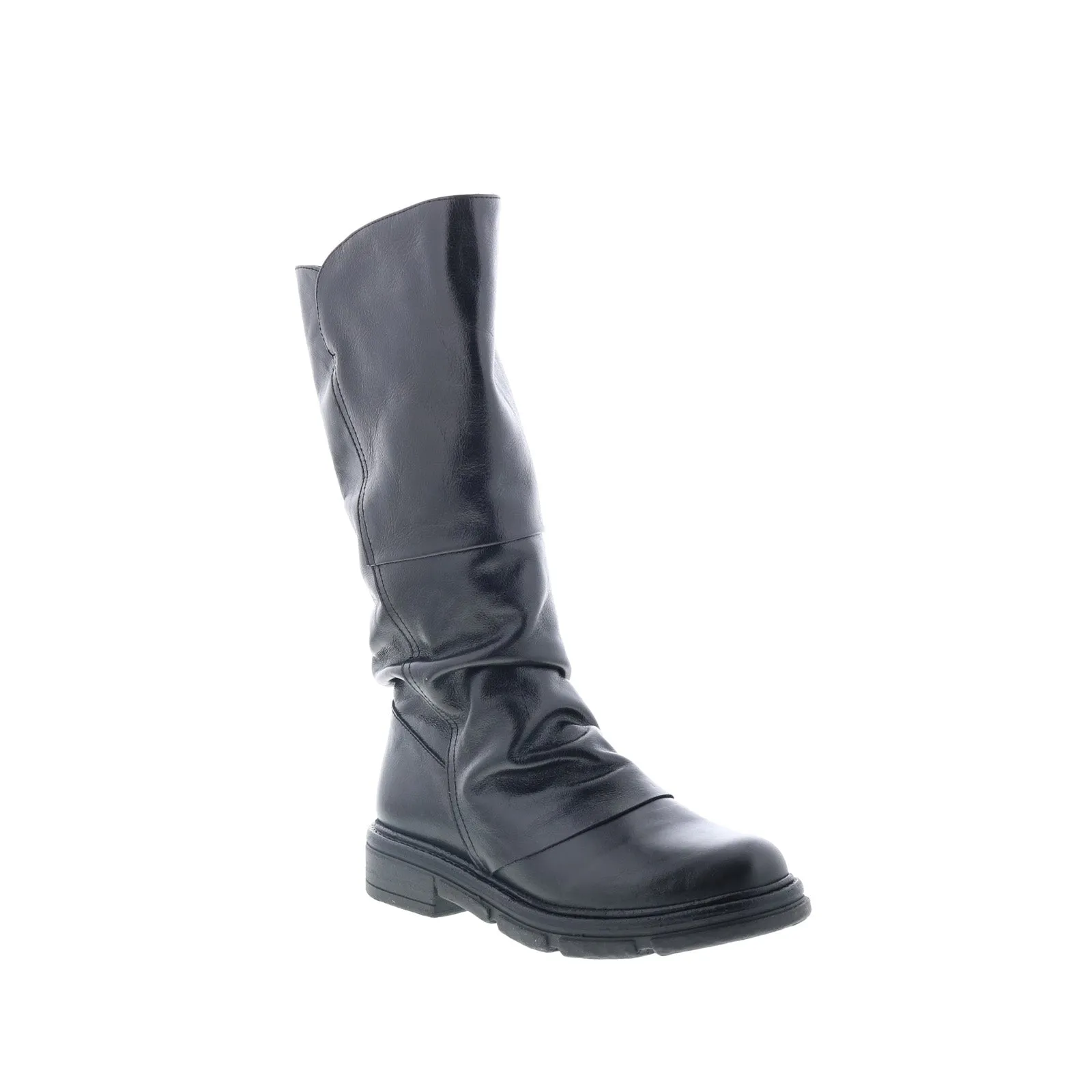 Secure Hold Urban Commute Miz Mooz Helin Womens Black Leather Zipper Casual Dress Boots