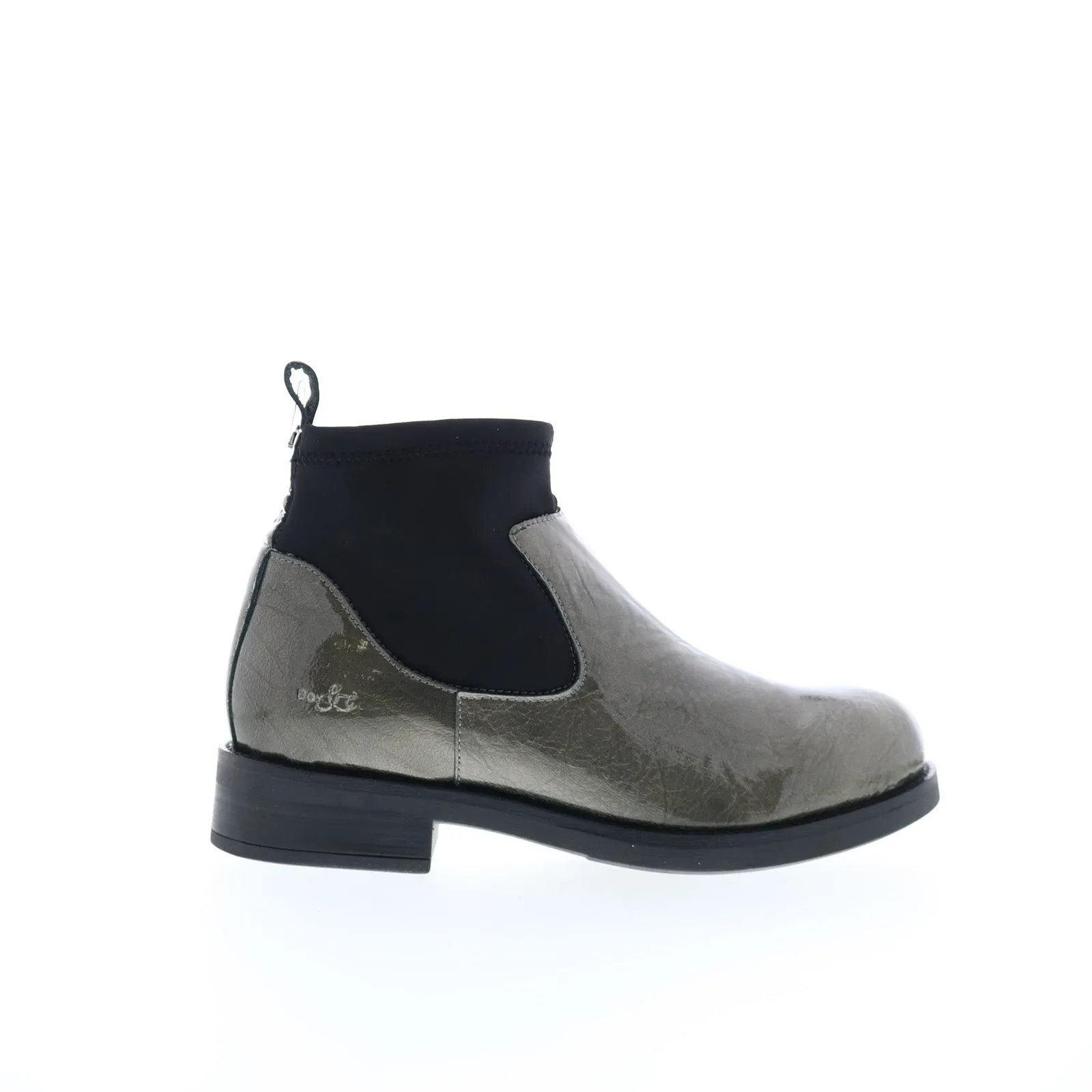 Breathable Lining soft fit Bos. & Co. Noel Womens Gray Synthetic Slip On Casual Dress Boots
