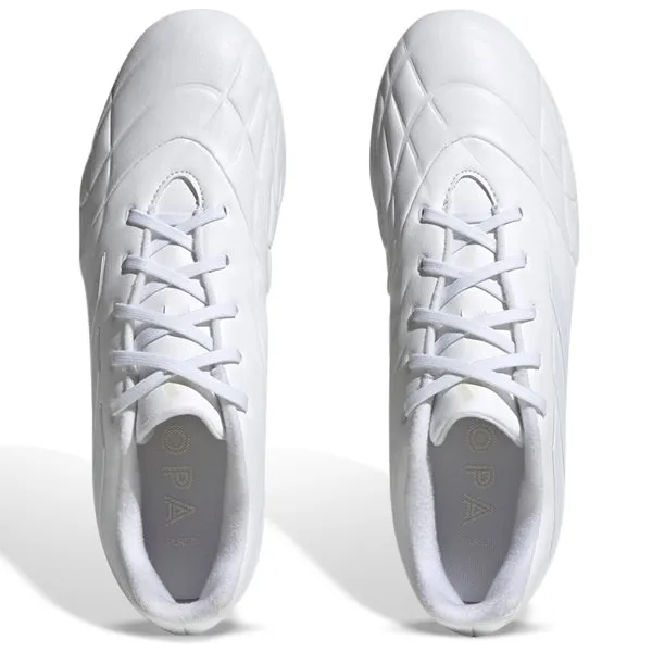 Adaptive Sole adidas Copa Pure.3 Firm Ground Soccer Cleats (White/White)