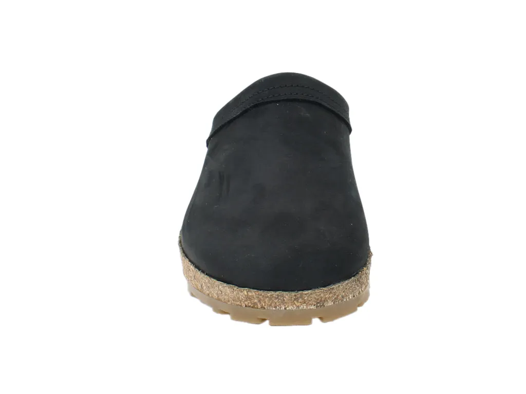 Soul Step Coastal vibe Haflinger Leather Clogs Malmo Black
