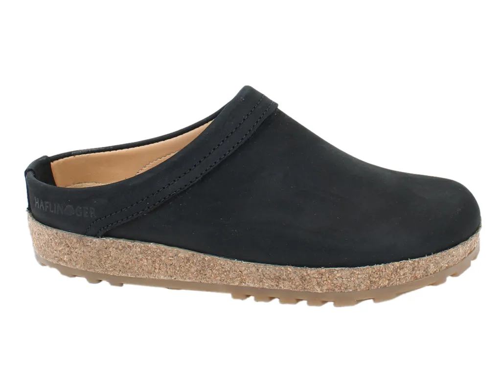 Haflinger Leather Clogs Malmo Black Mind Ease