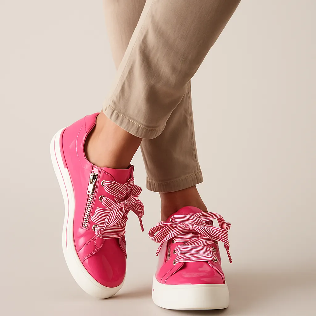 ZIERA AUDRY HOT PINK PATENT Celebrity Vibe