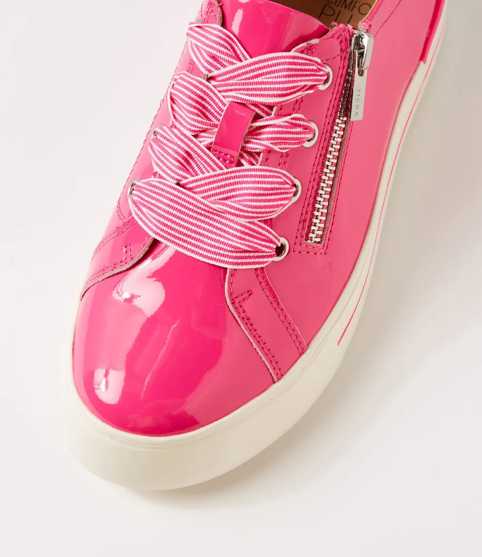 ZIERA AUDRY HOT PINK PATENT Stable construction
