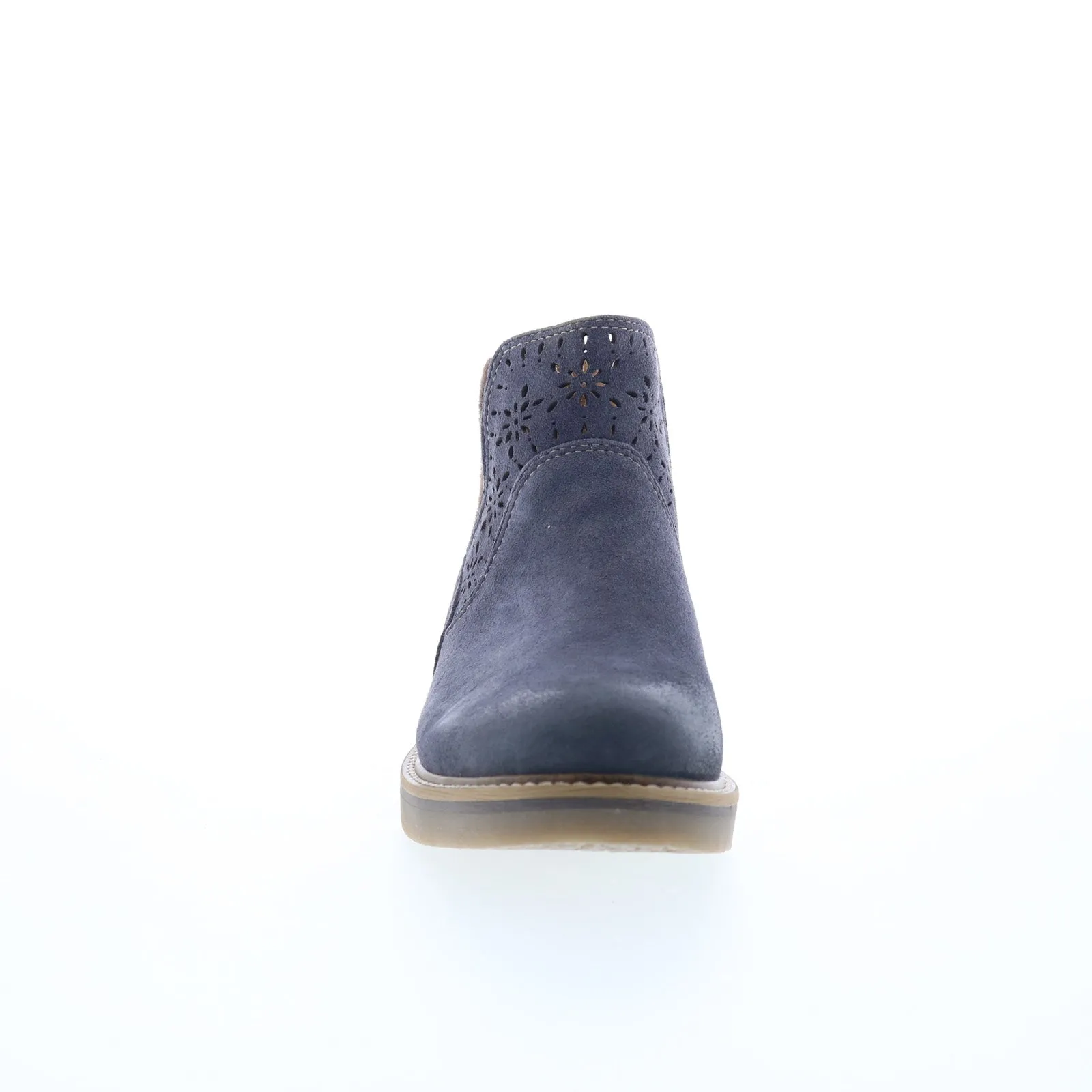 Premium materials Water Resistant Comfortiva Raya CT0047207 Womens Blue Wide Suede Chelsea Boots
