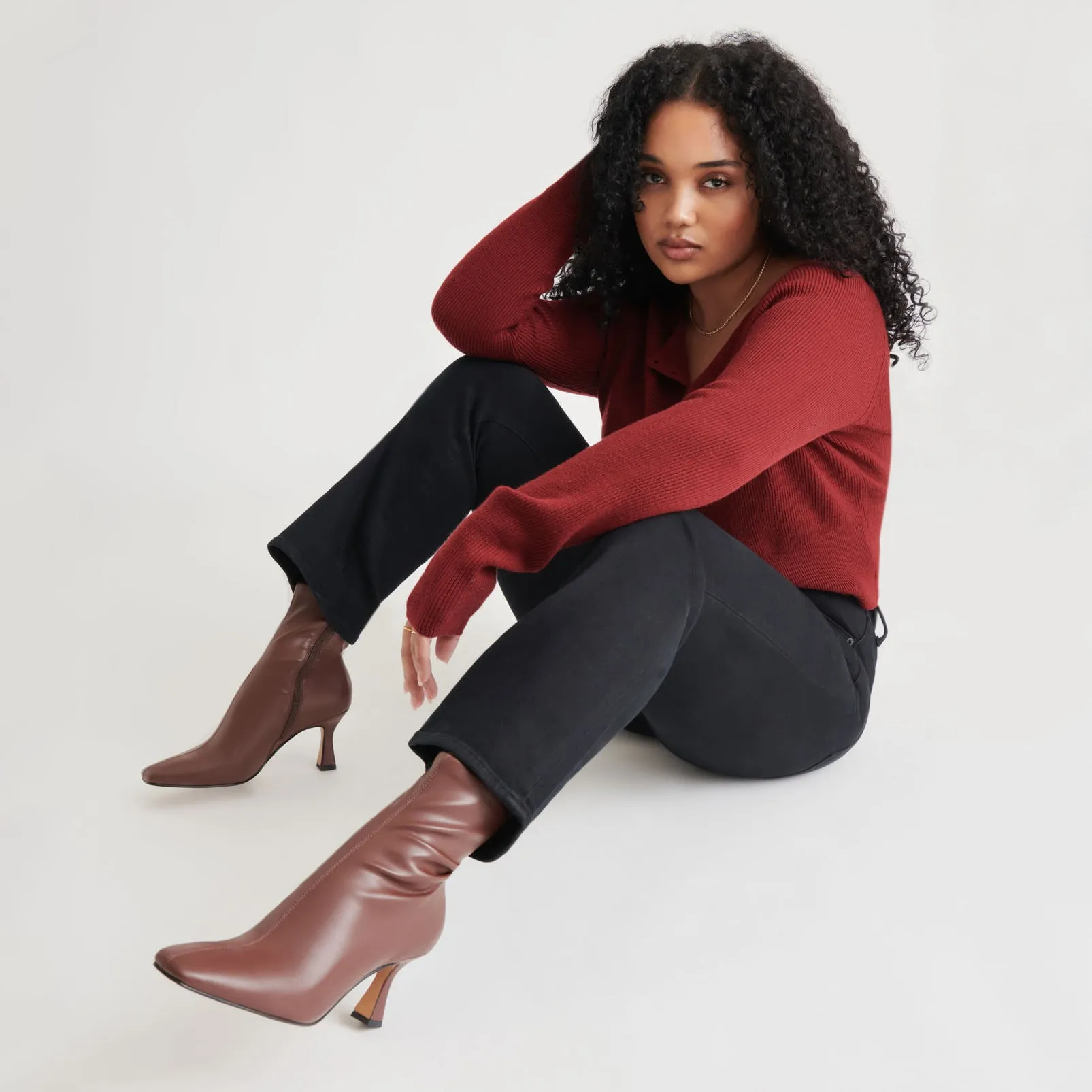 Comfortable GLAMOR BOOTS CHOCOLATE STELLA