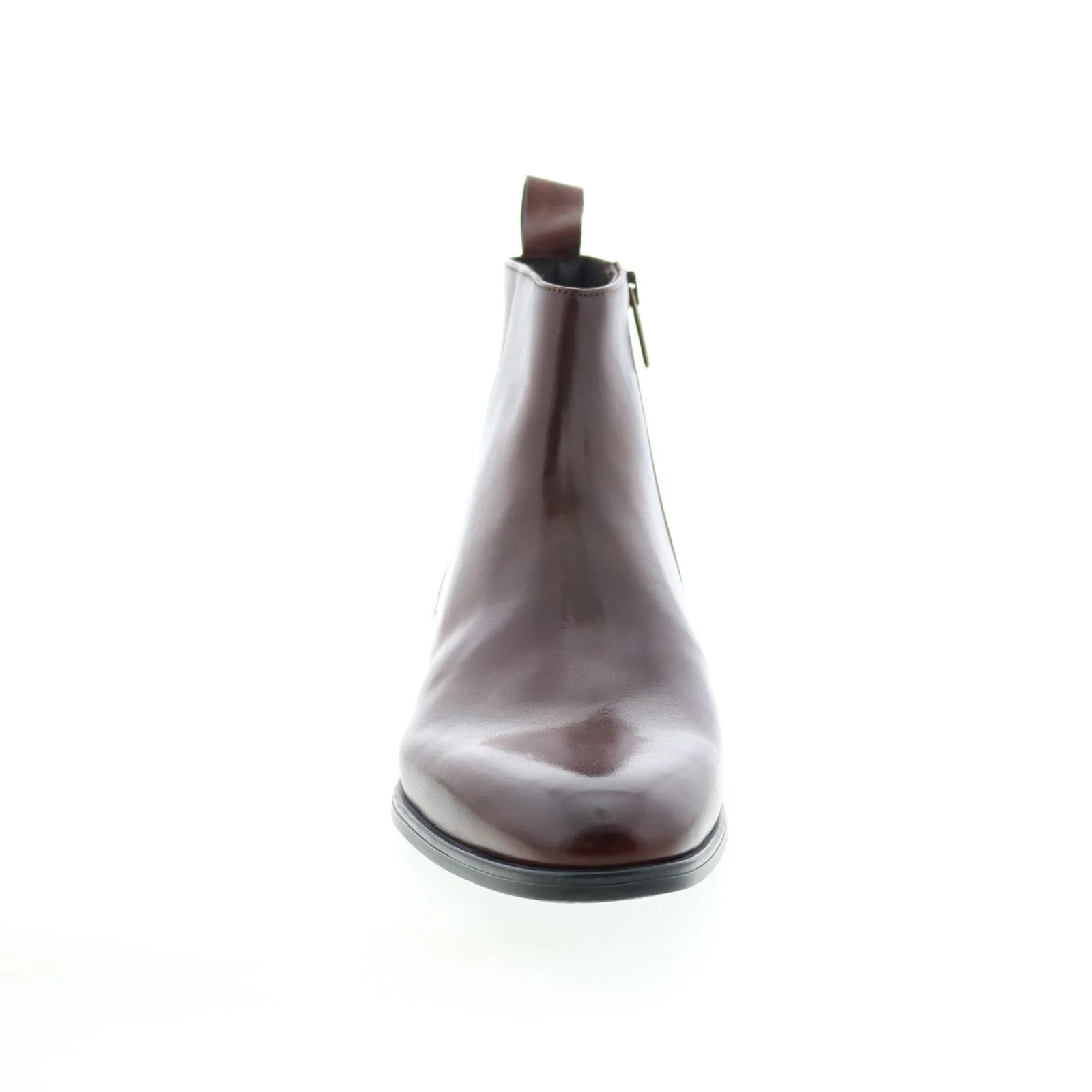 Deep Grooves Bruno Magli Milton MB2MLTE0 Mens Brown Leather Zipper Casual Dress Boots
