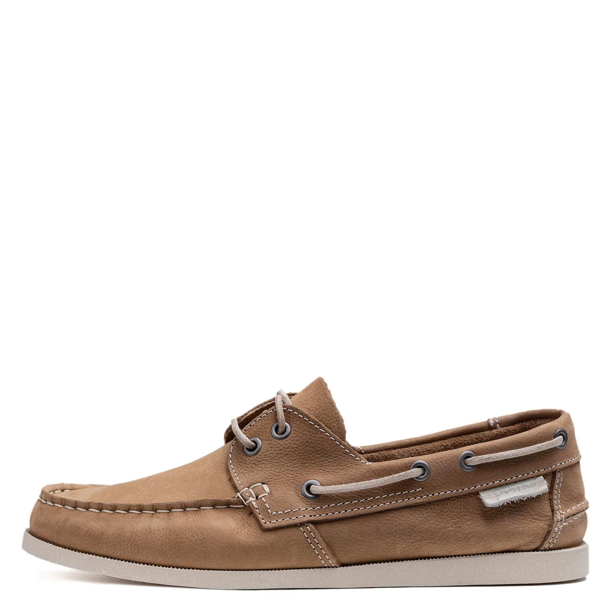 PURSI Men??s Zero Waste boat shoes snowy