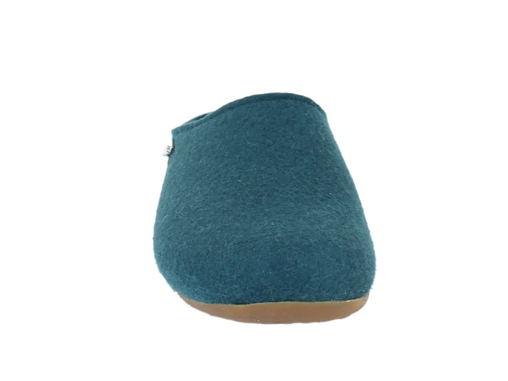 Haflinger Slippers Everest Fundus Teal Relax Shoes