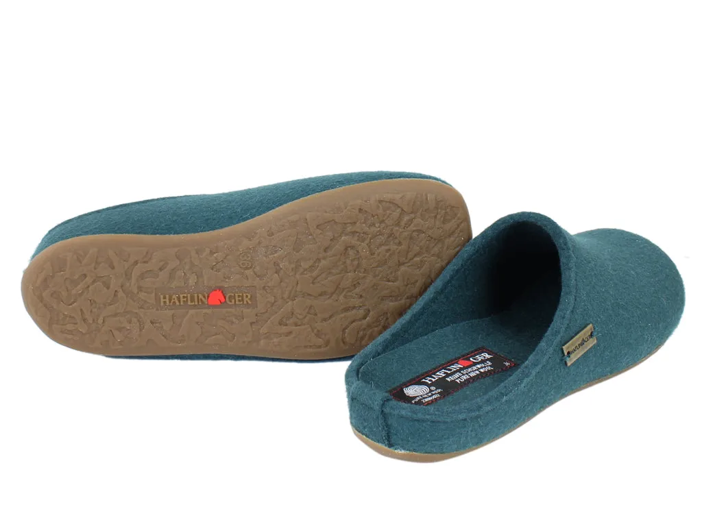 Haflinger Slippers Everest Fundus Teal Travel Fit Sandals