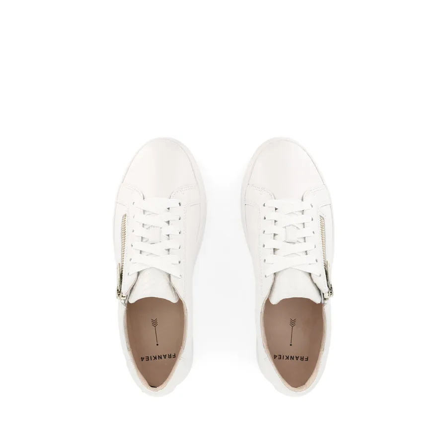 Slip-resistant support BILLIE II - WHITE LEATHER