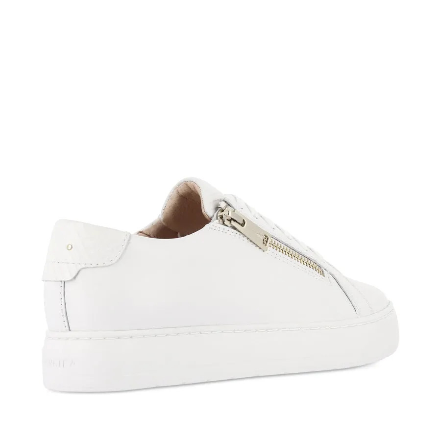 Structured shock absorption Slip-resistant ease BILLIE II - WHITE LEATHER