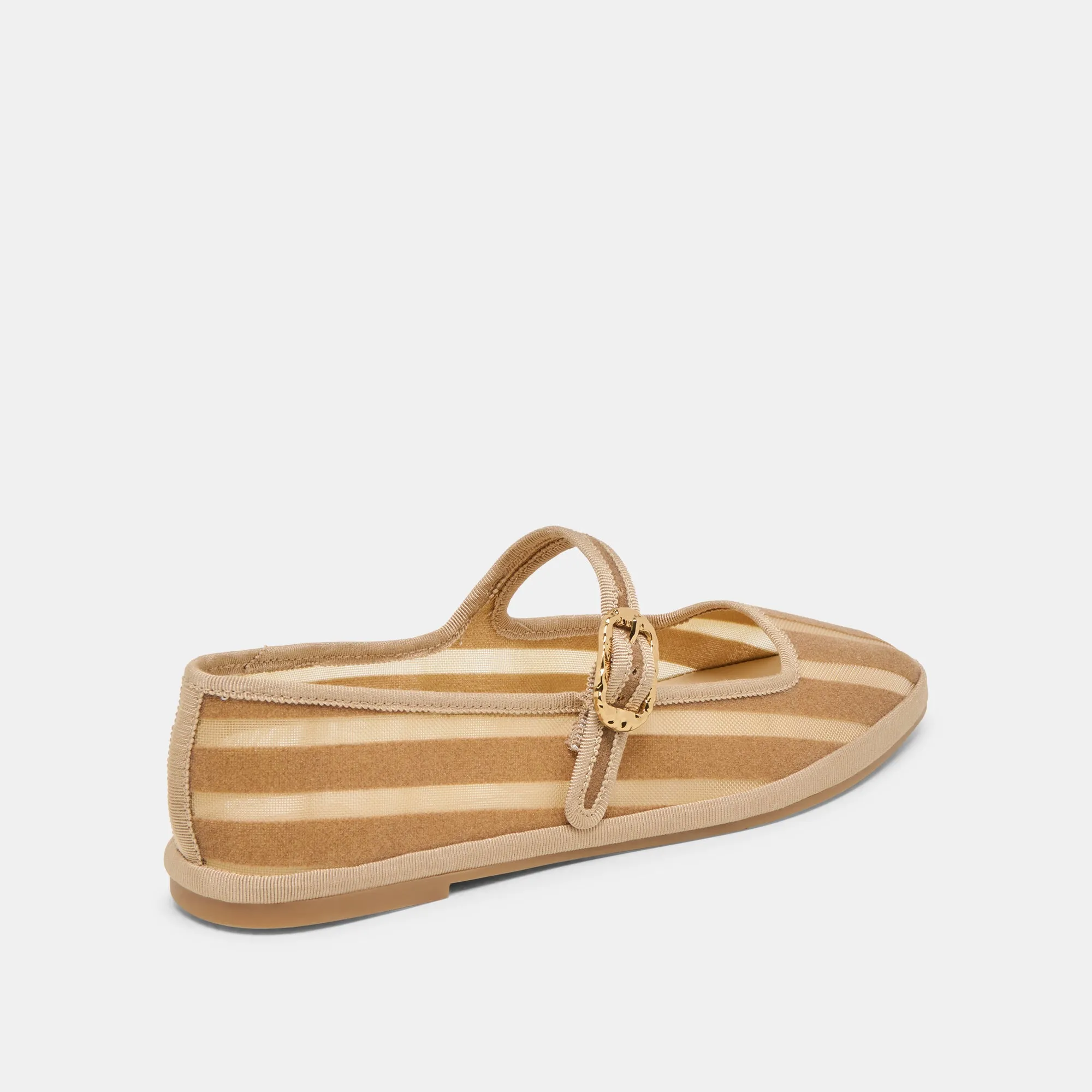 Wind Guard TAMEKA BALLET FLATS TAN STRIPE MESH