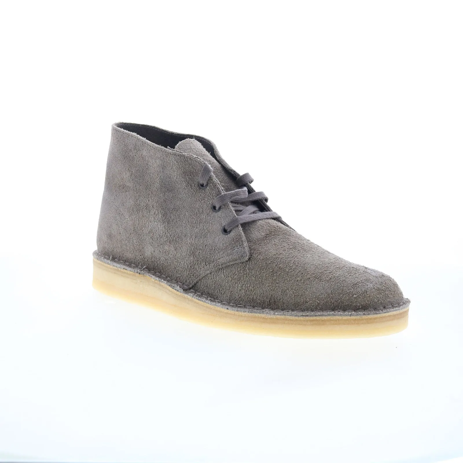 Work Field Clarks Desert Coal 26173282 Mens Gray Suede Lace Up Chukkas Boots
