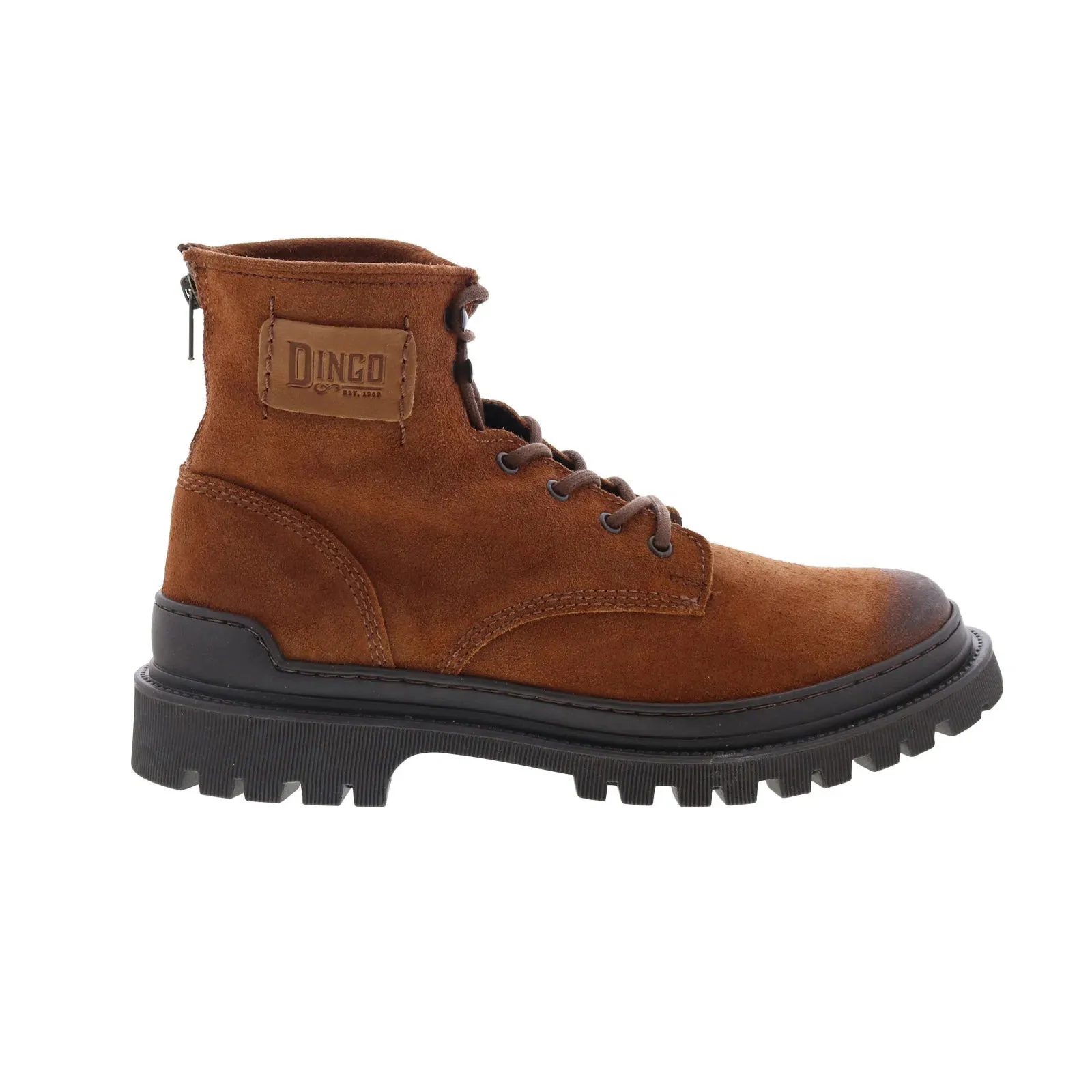 Dingo High Country DI-842 Mens Brown Leather Lace Up Casual Dress Boots Versatile Look Step Control