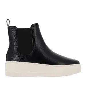 CRAWFORD - BLACK LEATHER Padded Design