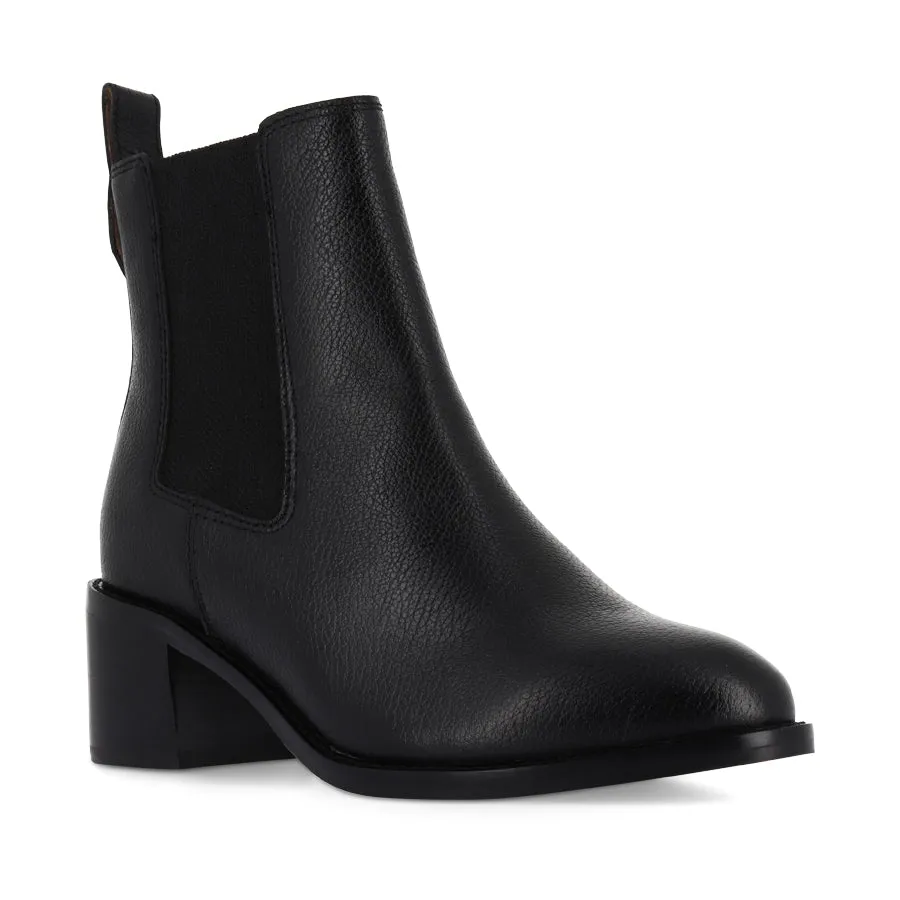 LIBERTY - BLACK TUMBLED LEATHER Good captivating