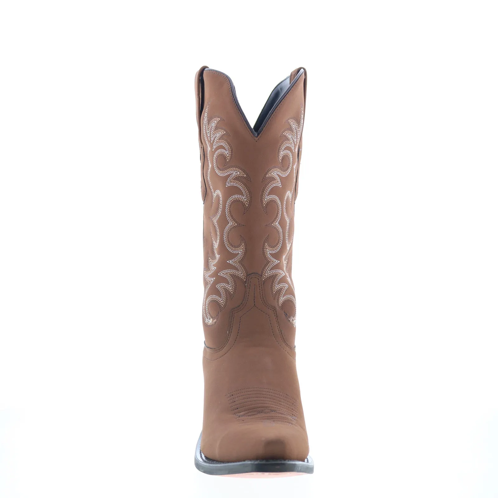 Active Lifestyle Comfort arch Jama Old West Snip Toe LF2004 Womens Brown Leather Slip On Western Boots