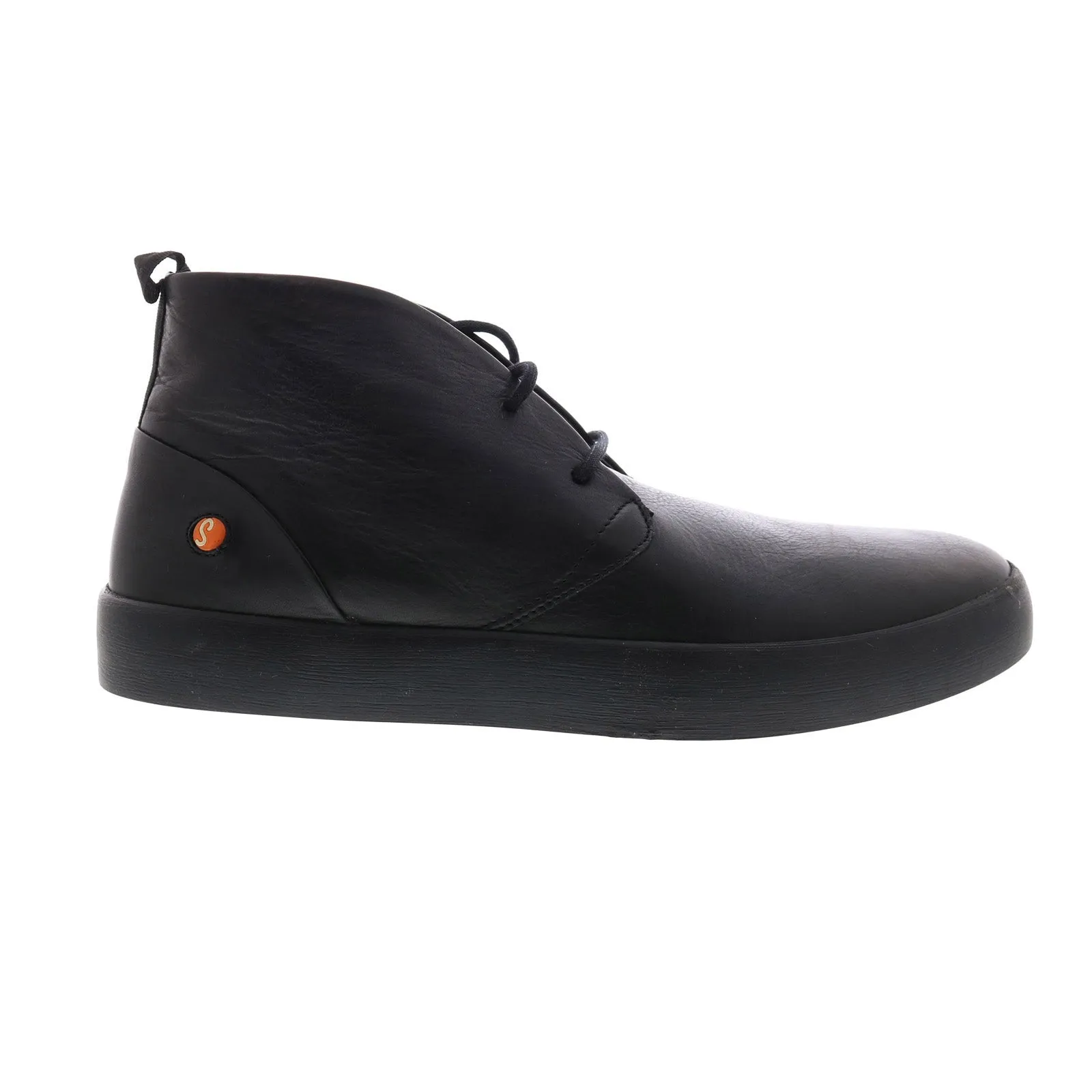 Softinos Rafa RAFA612SOF-002 Mens Black Leather Slip On Chukka Boots Ready For Adventure