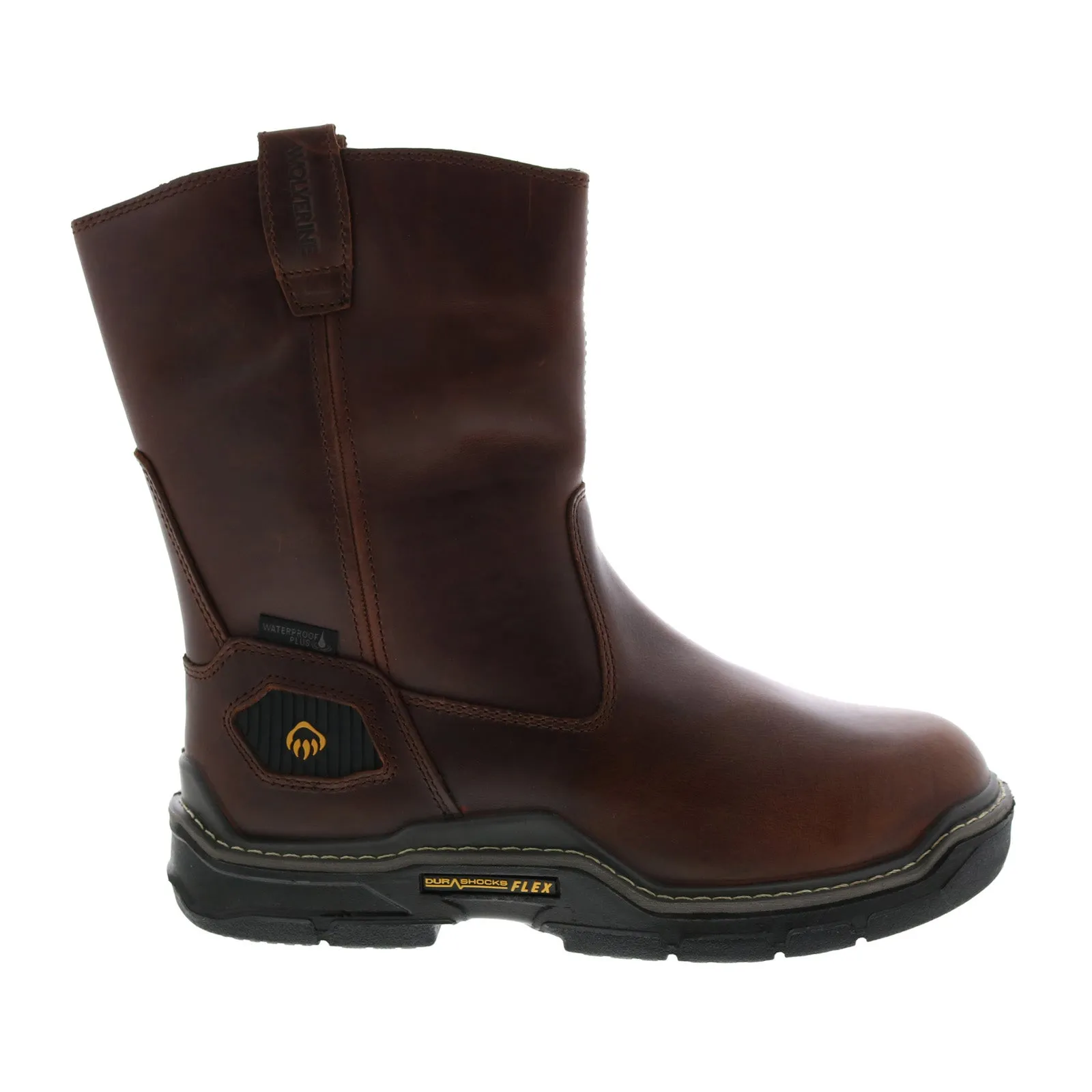 hypoallergenic Wolverine Raider Durashocks Wellington Insulated 10" Mens Brown Work Boots