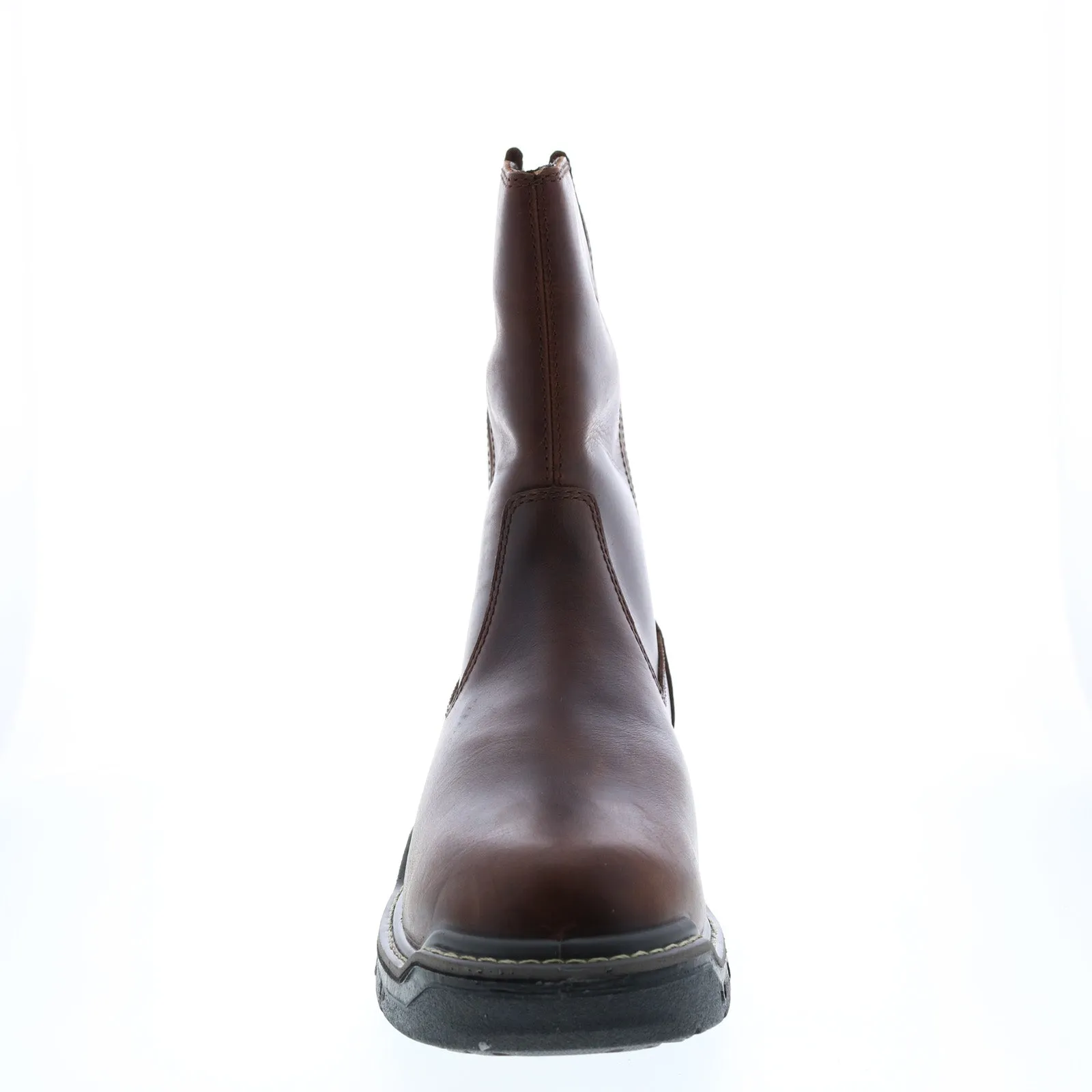 Wolverine Raider Durashocks Wellington Insulated 10" Mens Brown Work Boots Rugged Walk Secure Closure