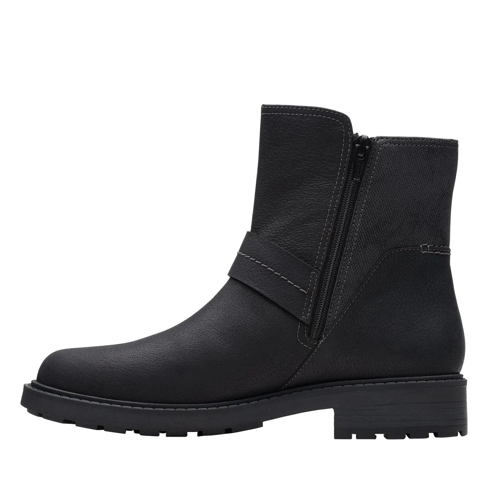Trendy Footwear Comfortable Flex Clarks Opal Rose 26168444 Womens Black Leather Casual Dress Boots