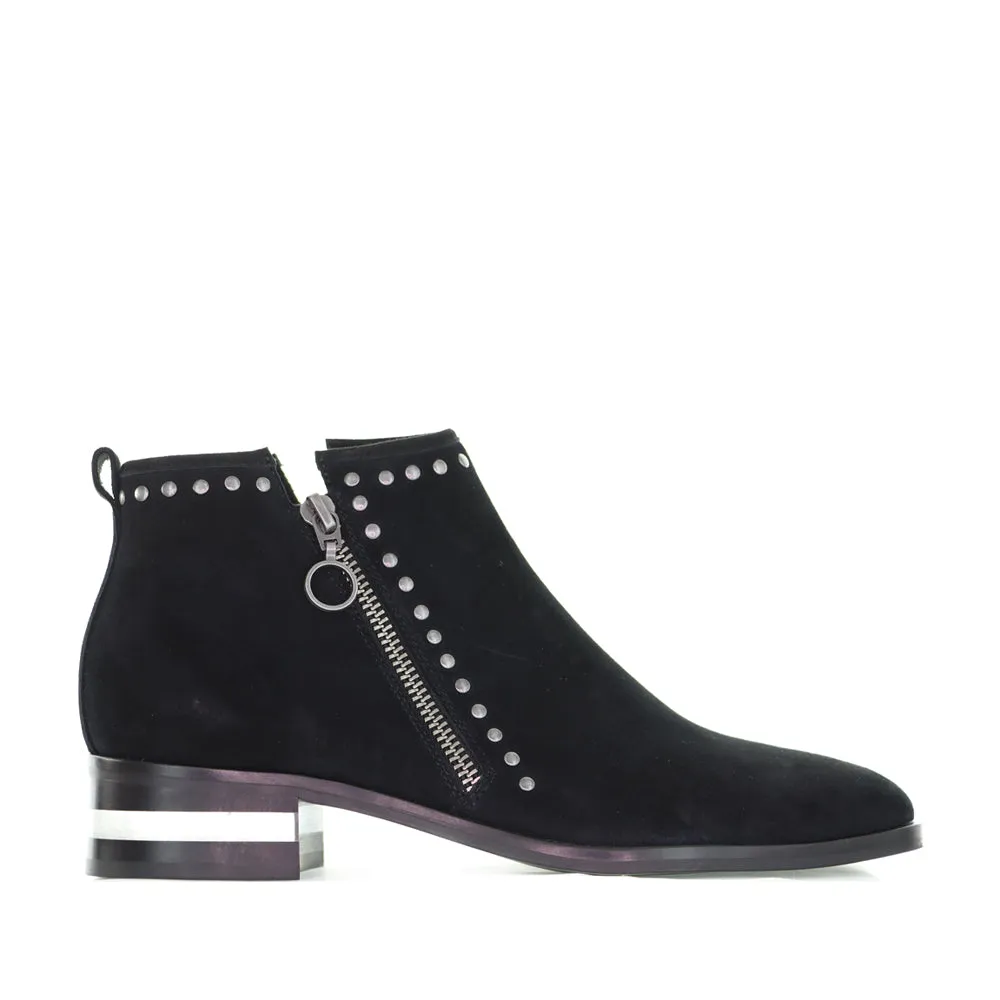 DJANGO & JULIETTE FIRMA BLACK SUEDE Cushioned heel