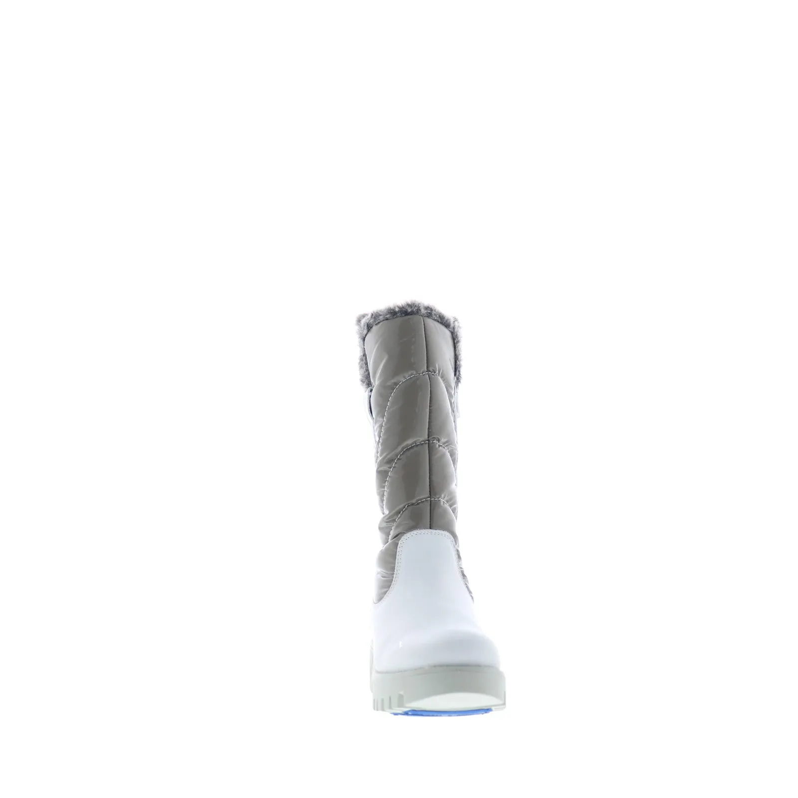 Stable Fit Scholar Bos. & Co. Astrid Womens White Leather Zipper Casual Dress Boots