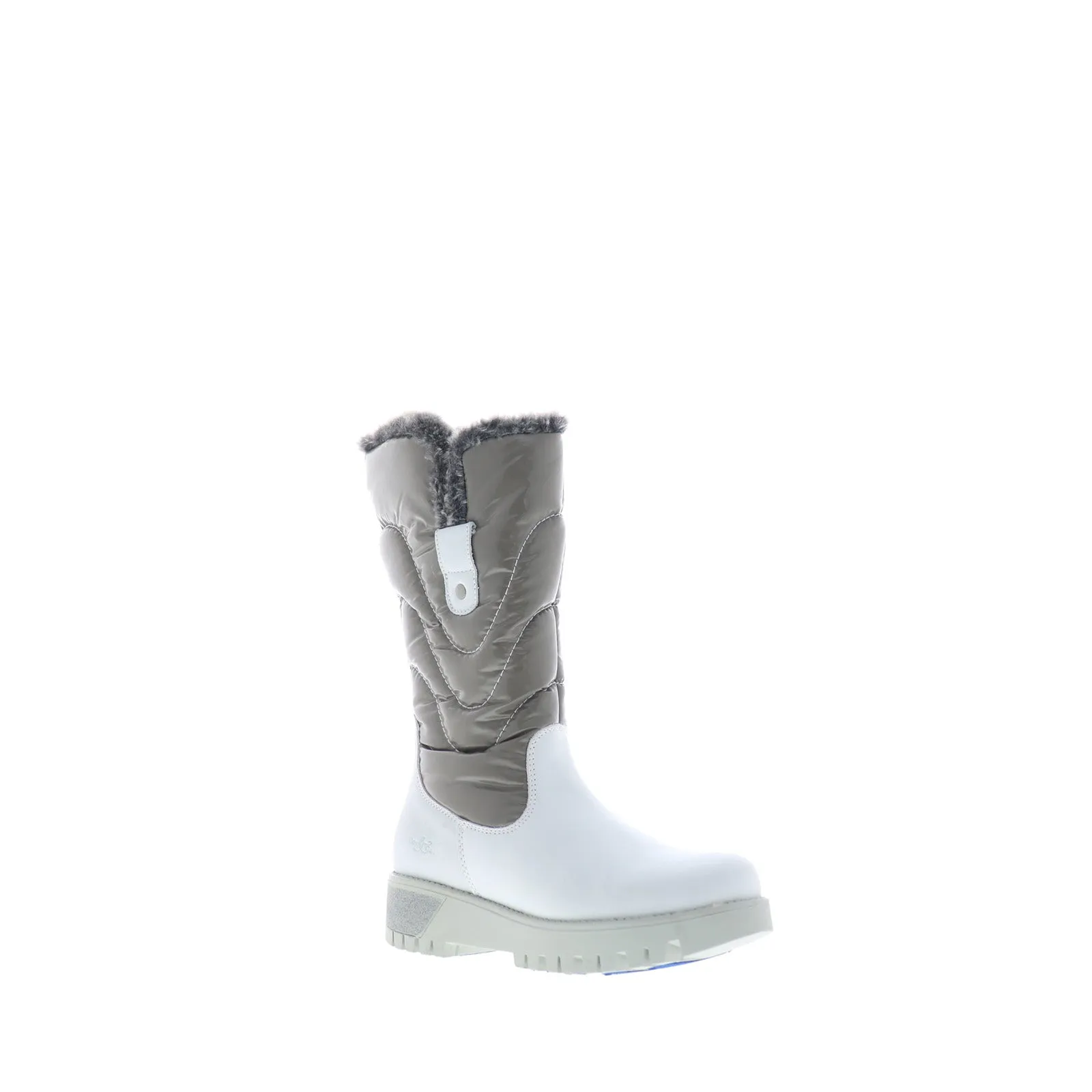 Bos. & Co. Astrid Womens White Leather Zipper Casual Dress Boots Comfortable Upper Casual Wear