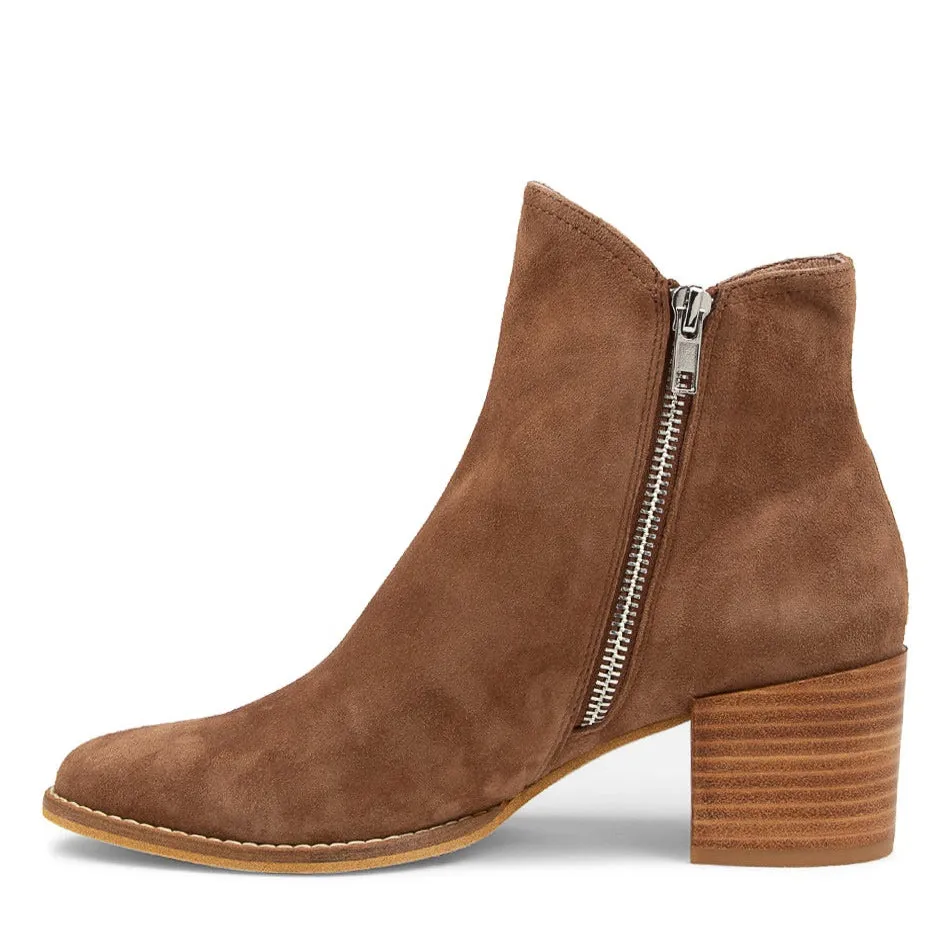DJANGO & JULIETTE MOCKAS CHOCO SUEDE Heel Support Office Worker