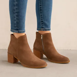DJANGO & JULIETTE MOCKAS CHOCO SUEDE Multi-Function Wear Relaxed Fit