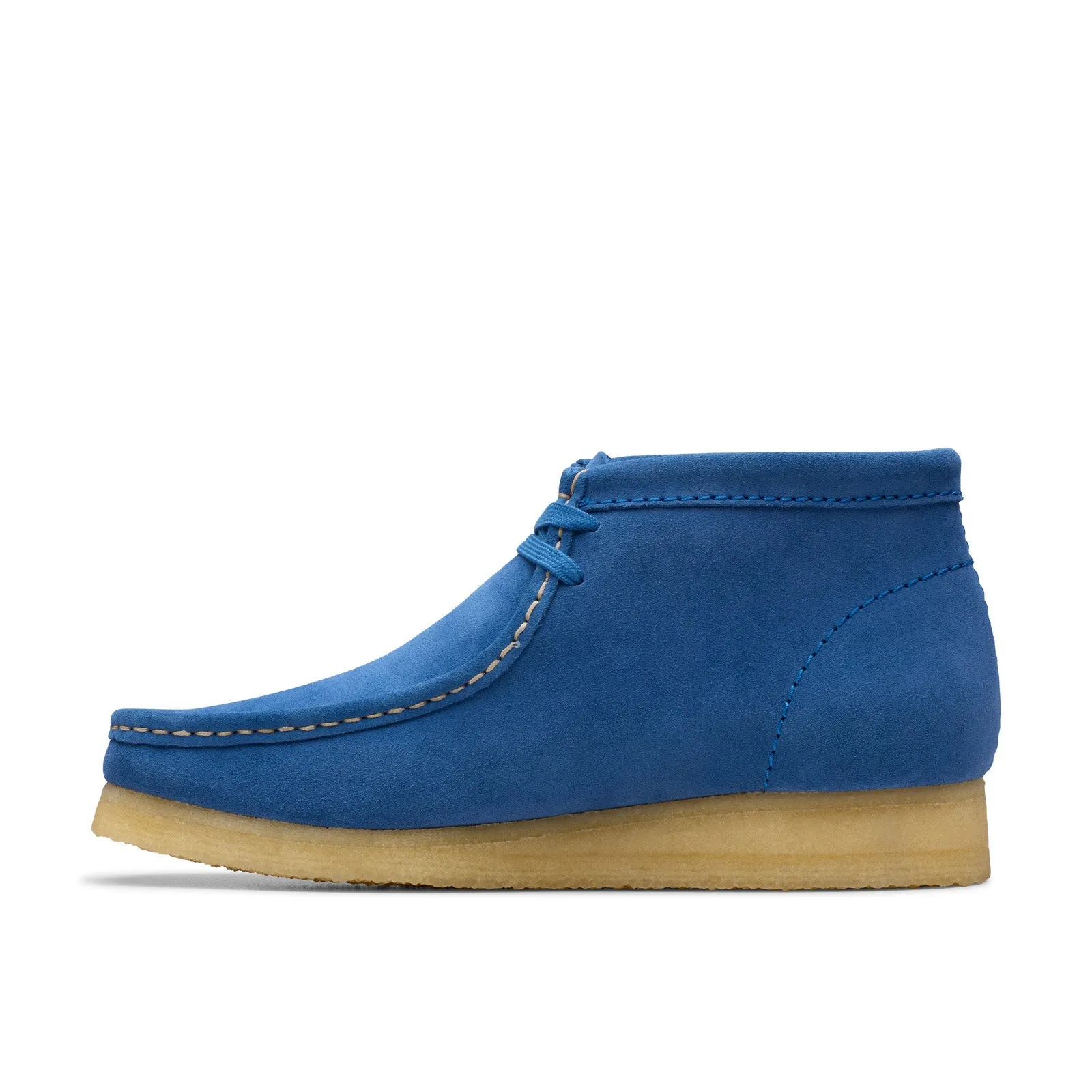 Clarks Wallabee Boot 26181134 Mens Blue Suede Lace Up Chukkas Boots Outdoor Look ski trip