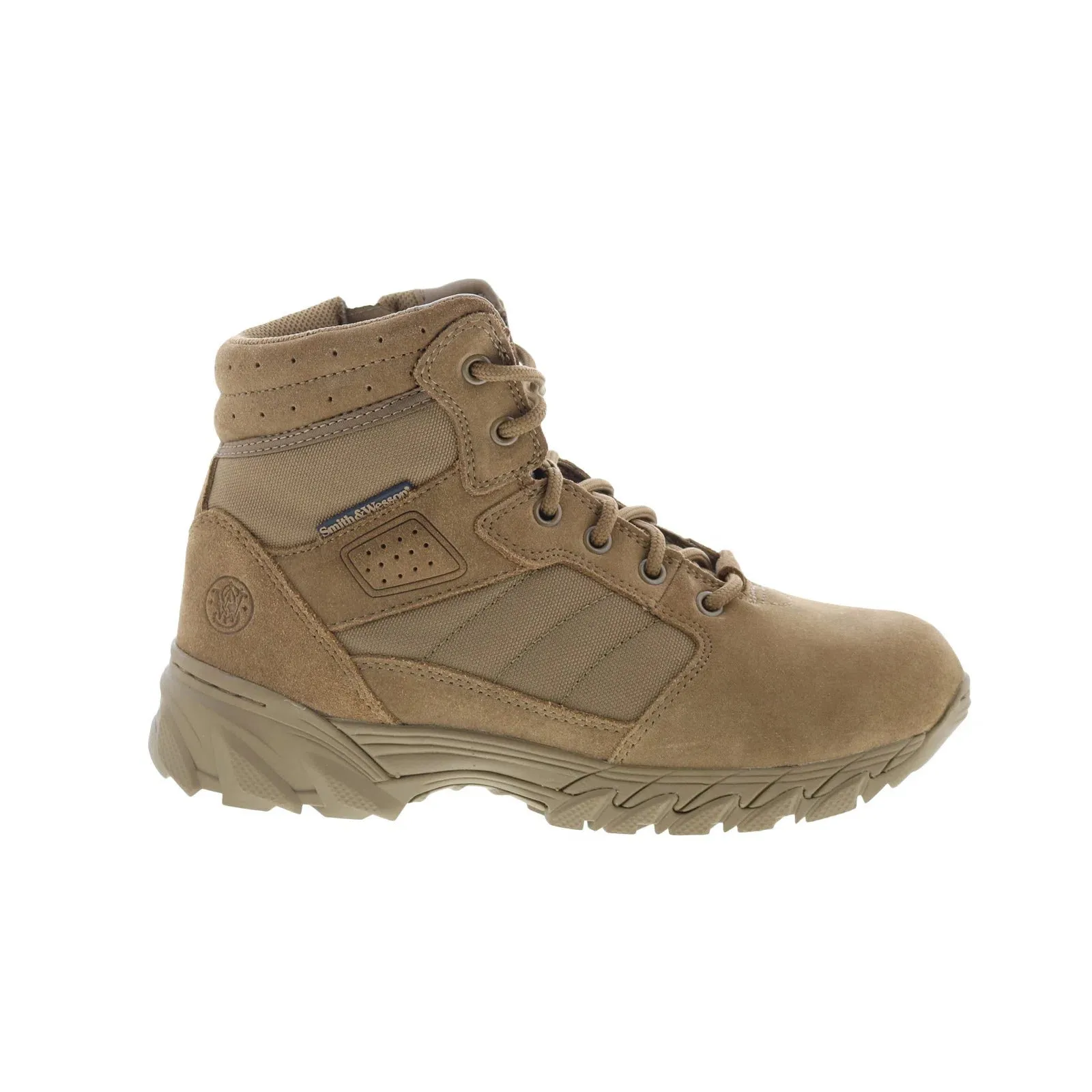 Smith & Wesson Breach 2.0 6?? Side Zip 810303 Mens Brown Suede Tactical Boots Street Ready