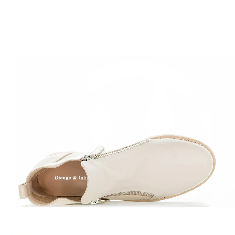 Comfortable Insole Outdoor Use DJANGO & JULIETTE DOTTIZ VANILLA OATMEAL PATENT