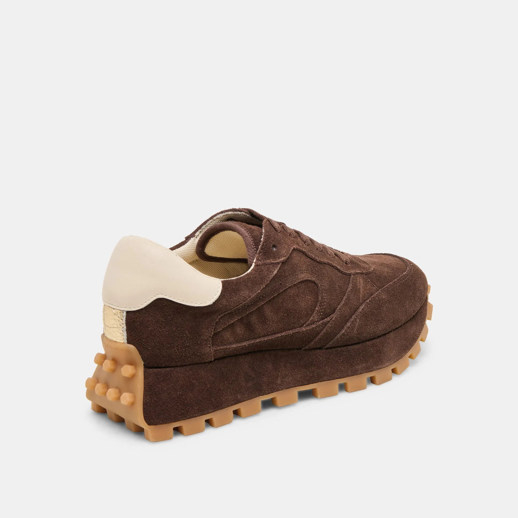 TRICIA SNEAKERS DK BROWN SUEDE Bold Design