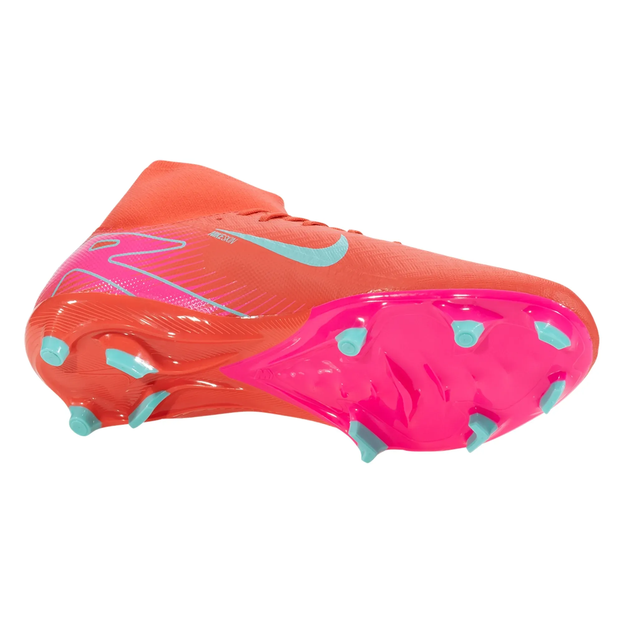 Nike Zoom Superfly 10 Academy FG/MG Soccer Cleats (Ember Glow/Aurora Green) Endurance Level