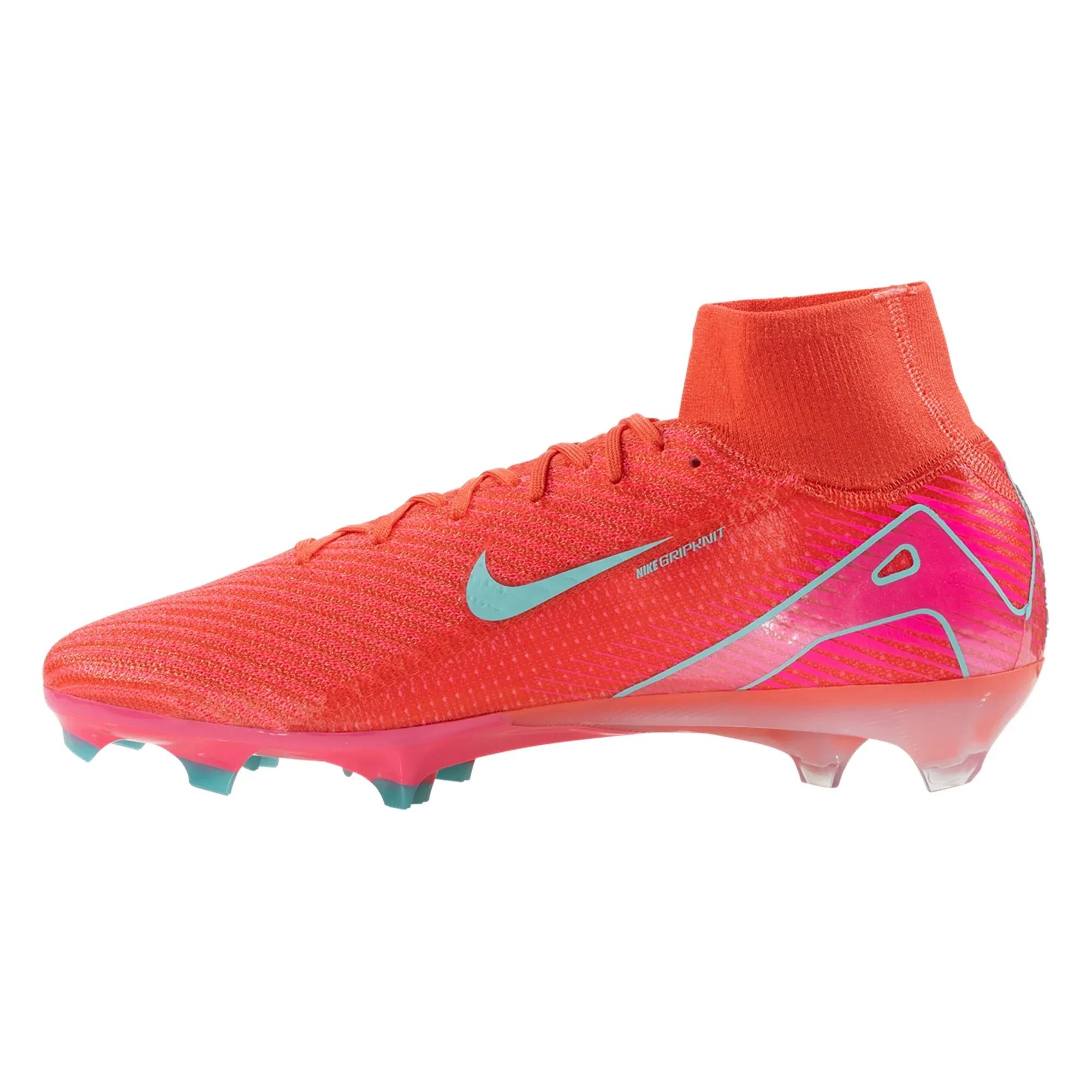 Shock absorption Nike Zoom Superfly 10 Elite FG Soccer Cleats (Ember Glow/Aurora Green)