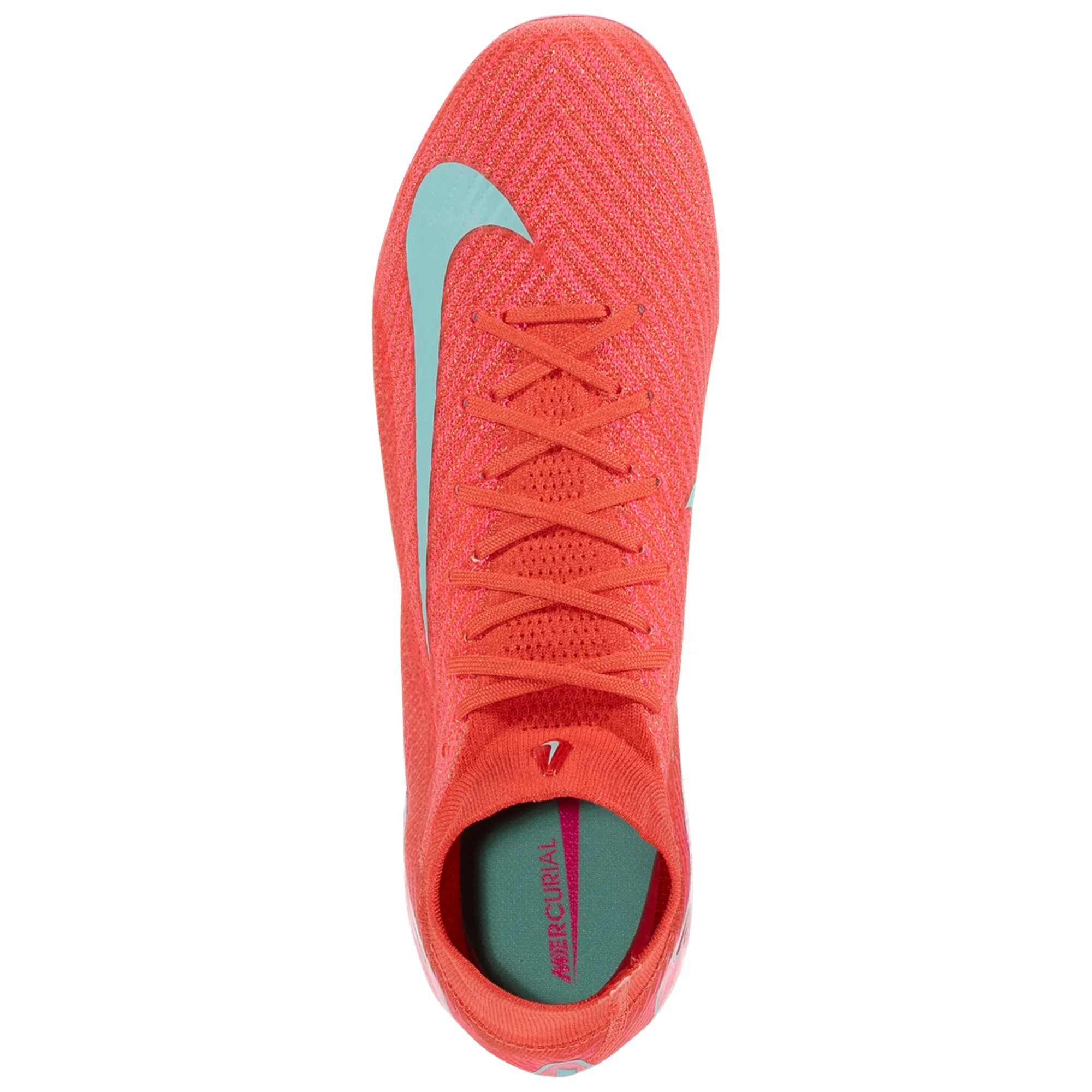 Nike Zoom Superfly 10 Elite FG Soccer Cleats (Ember Glow/Aurora Green) Sports equipment Tactical Control