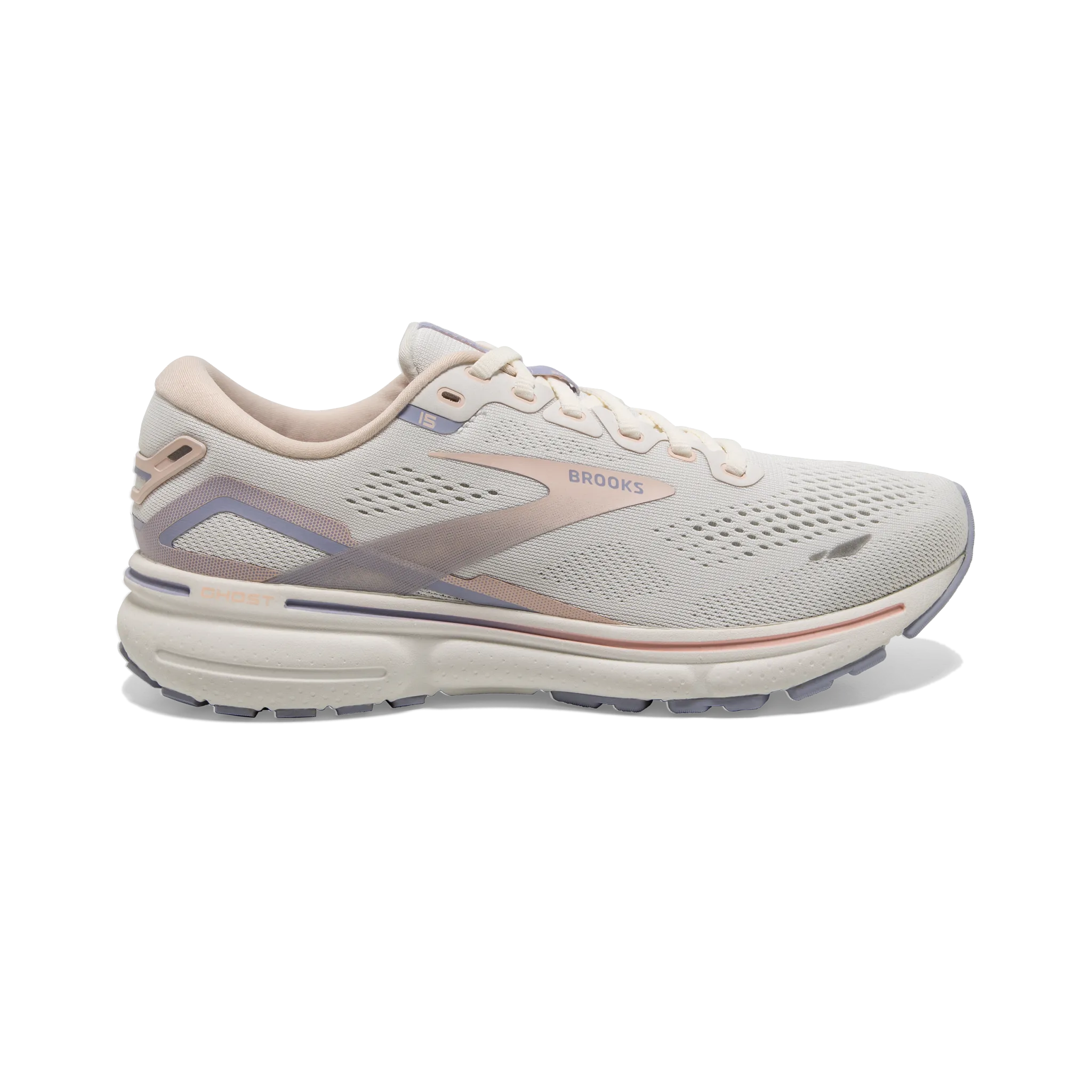 Women's Ghost 15 running in an estuary area shoes