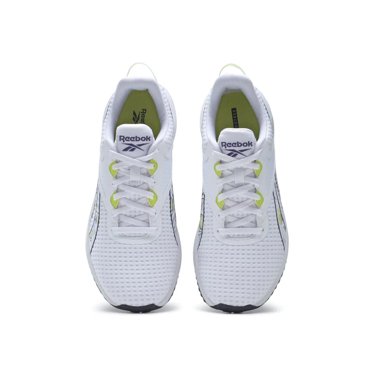 REEBOK GY3978 LITE PLUS 3 WMN'S (Medium) White/Purple/Yellow Mesh Running Shoes endurance shoes