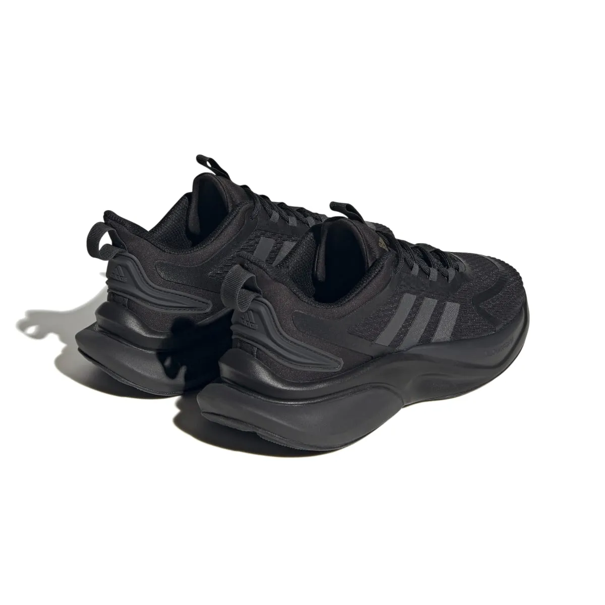 mountain running shoe landscape on - road shoes ADIDAS HP6149 ALPHABOUNCE  WMN'S (Medium) Black/Carbon/Gold Mesh Running Shoes