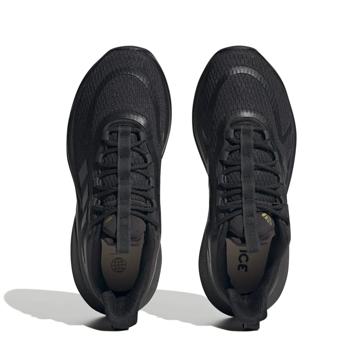 ADIDAS HP6149 ALPHABOUNCE  WMN'S (Medium) Black/Carbon/Gold Mesh Running Shoes running shoes for tempo runs