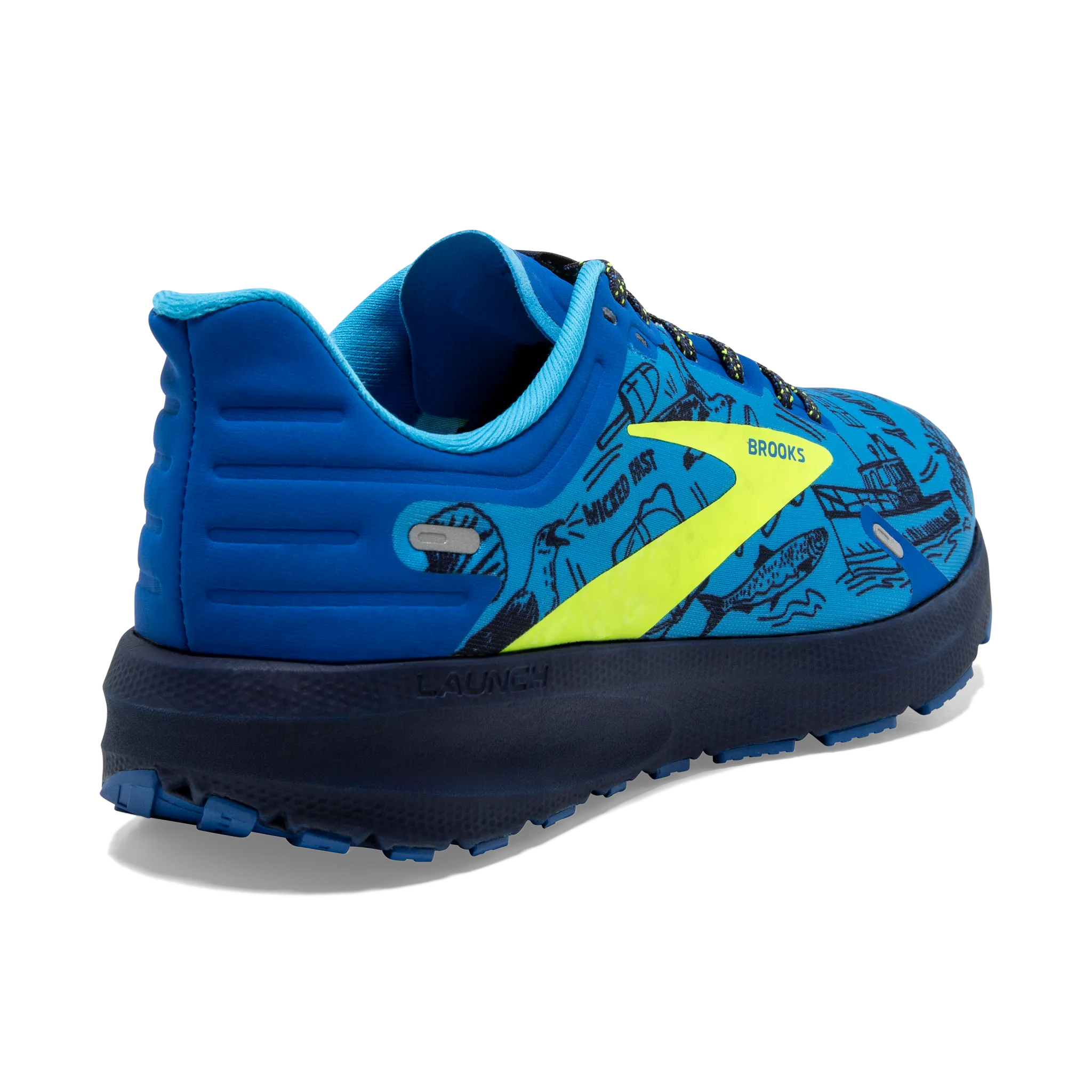 running in a softball field area shoes active shoes option Women's Launch 9