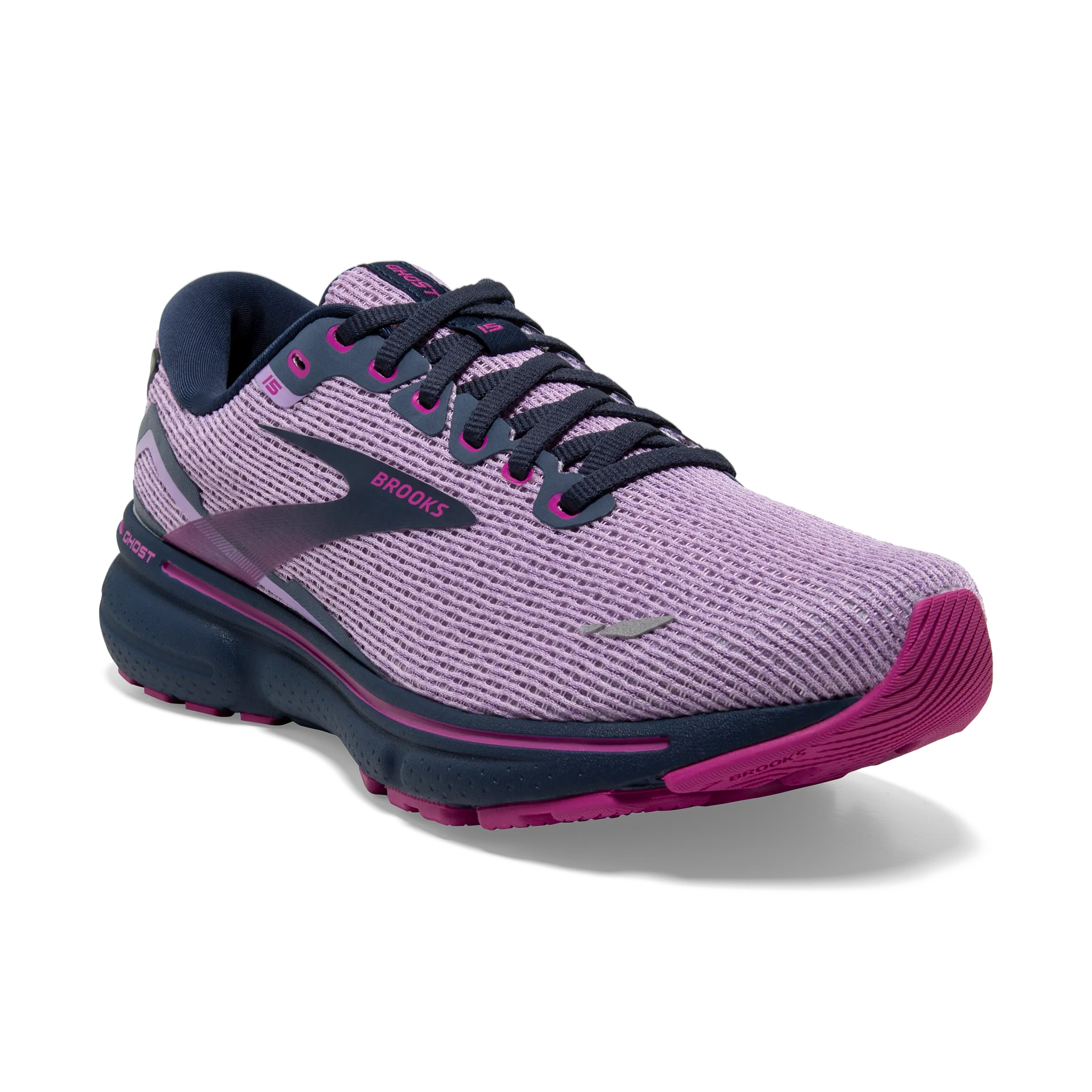 speed - oriented running gear moisture - wicking lining shoes Women's Ghost 15