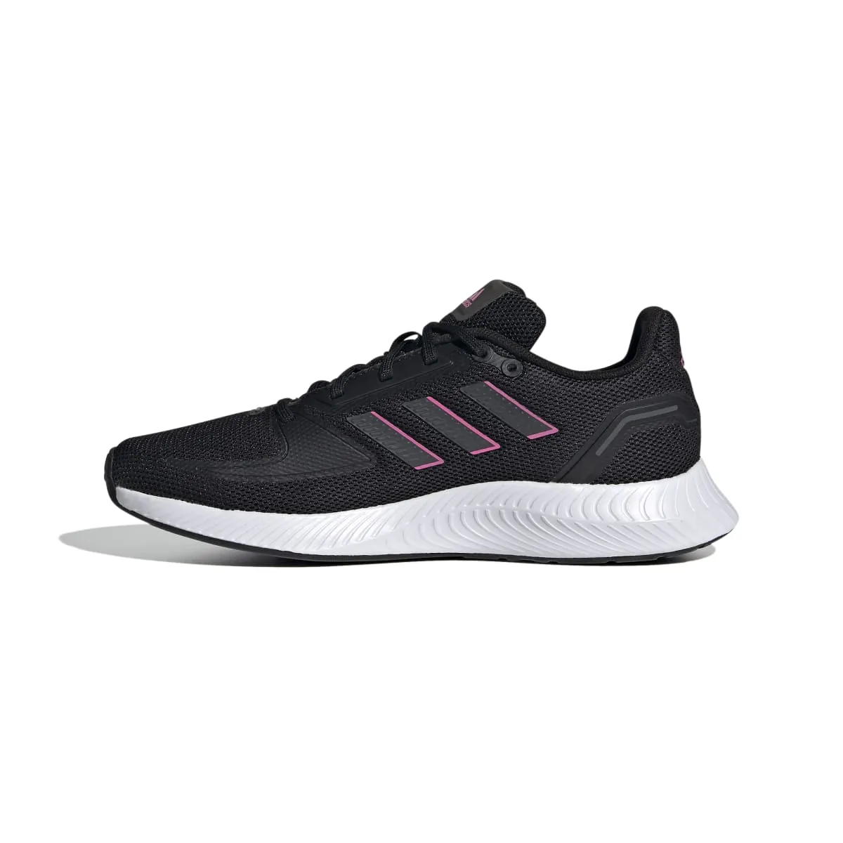 ADIDAS FY9624 RUNFALCON 2.0 WMN'S (Medium) Black/Gray/Pink Mesh Running Shoes advanced runner running wear thigh - high running gear