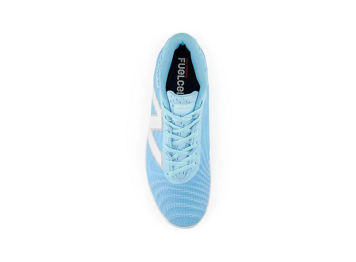 Durable Mesh Fashion Movement New Balance Men's FuelCell 4040 V7 Molded Baseball Cleats - Sky Blue / White - PL4040C7