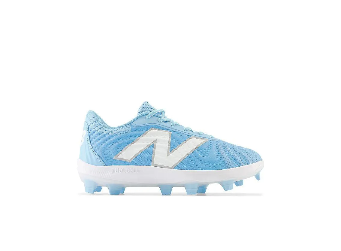 New Balance Men's FuelCell 4040 V7 Molded Baseball Cleats - Sky Blue / White - PL4040C7 Strong Cushion