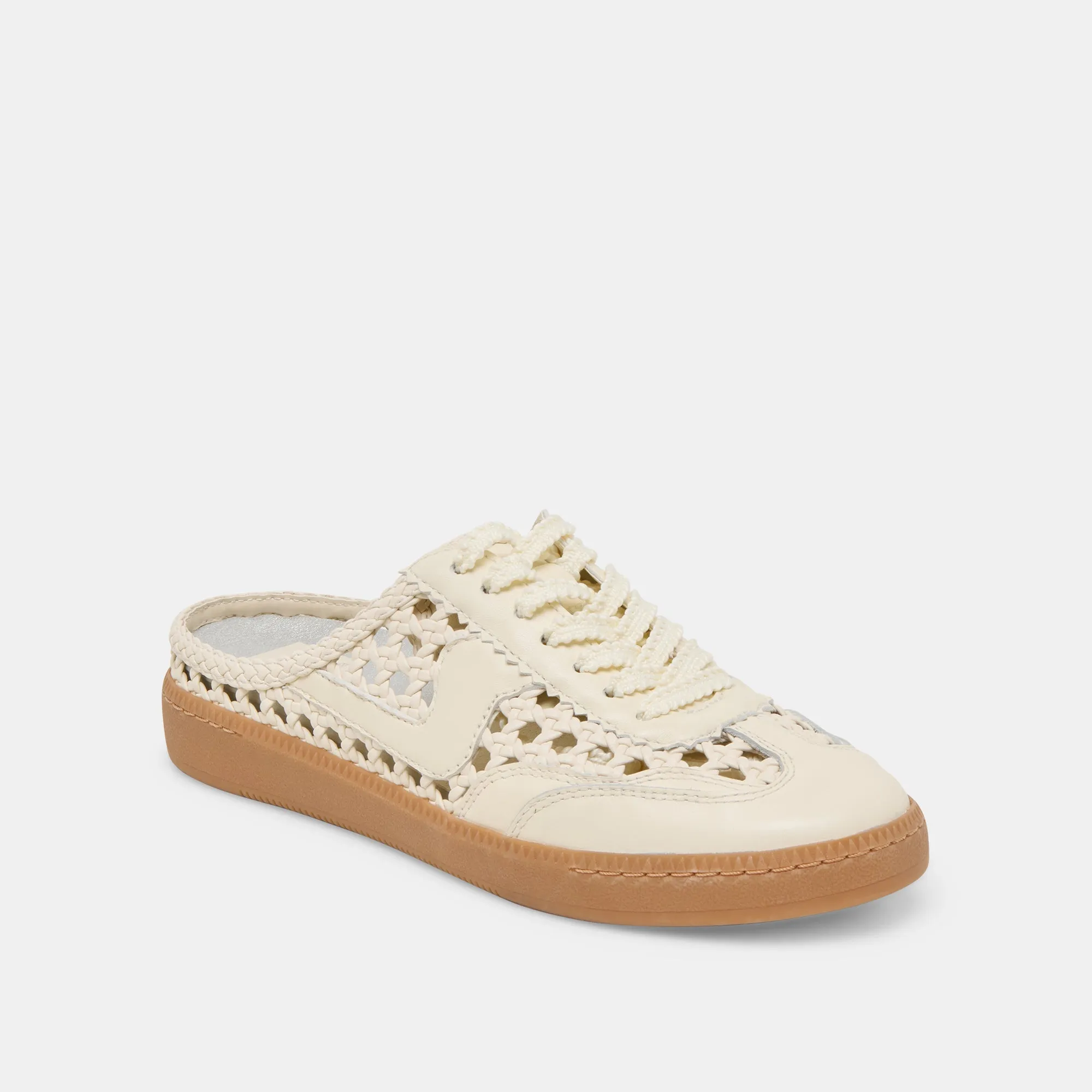 Padded Design Anti Odor NOTICE SLIDE WOVEN SNEAKERS OFF WHITE WOVEN STELLA