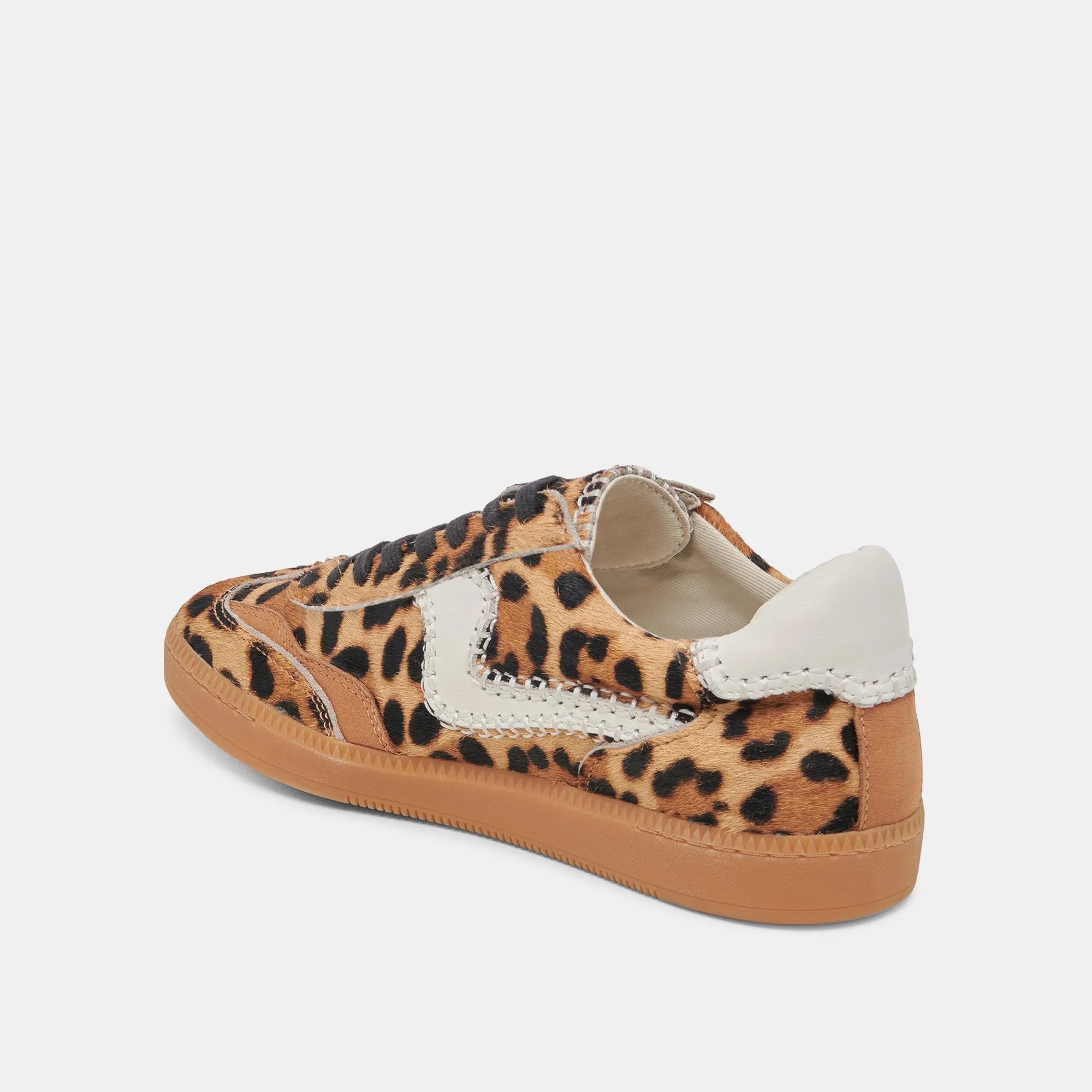 NOTICE STITCH WIDE SNEAKERS DK LEOPARD CALF HAIR Functional shock absorption Cool Finish