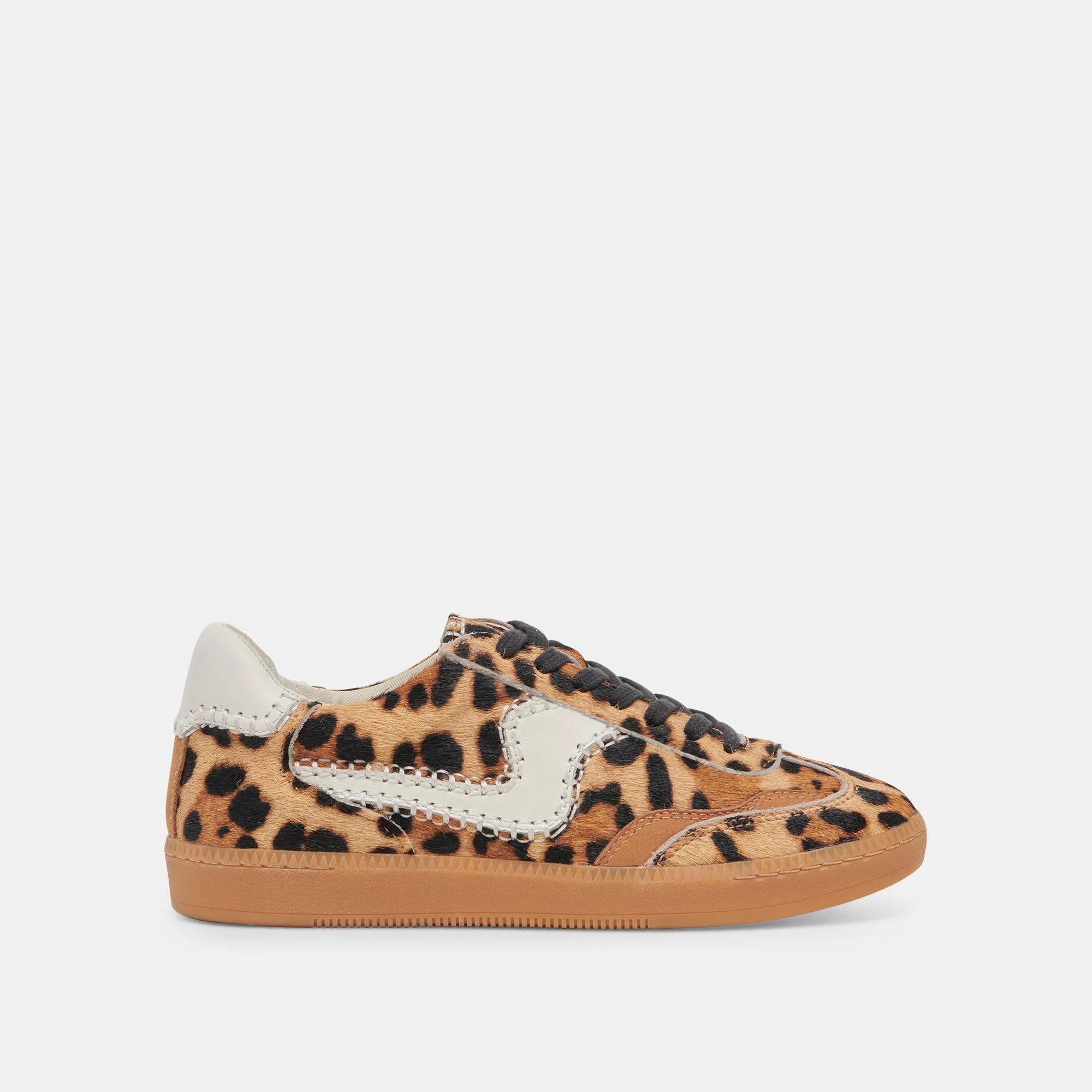NOTICE STITCH WIDE SNEAKERS DK LEOPARD CALF HAIR Foam Wrap