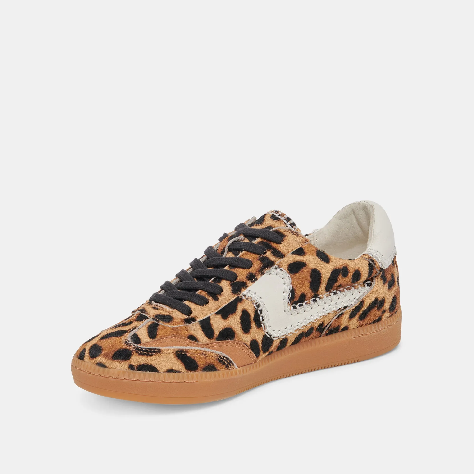 High-performance Quick Movement NOTICE STITCH WIDE SNEAKERS DK LEOPARD CALF HAIR